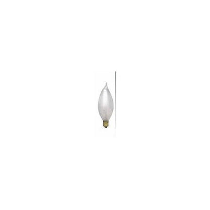 Bulbrite 25C11S 25 Watt Incandescent C11 Spunlite Chandelier Bulb, Candelabra Base, Satin