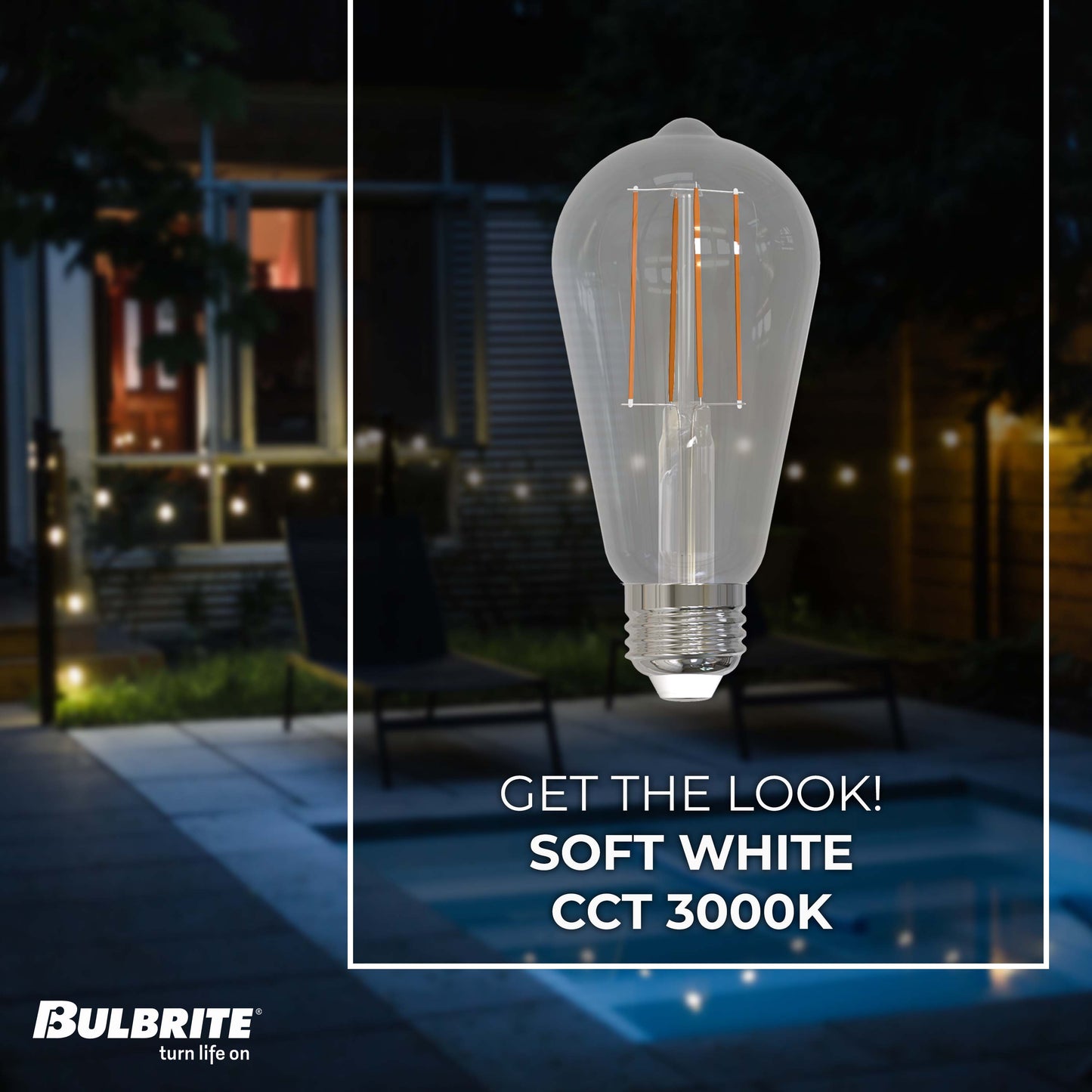 Bulbrite Pack of (8) 7 Watt Dimmable Clear ST18 LED Light Bulbs with Medium (E26) Base, 3000K Soft White Light, 800 Lumens