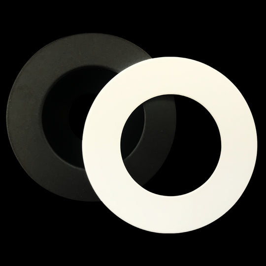 Luxrite 2" Regressed Round Black/White Trim Canless Spotlight, Pack of 5 (LR23262)