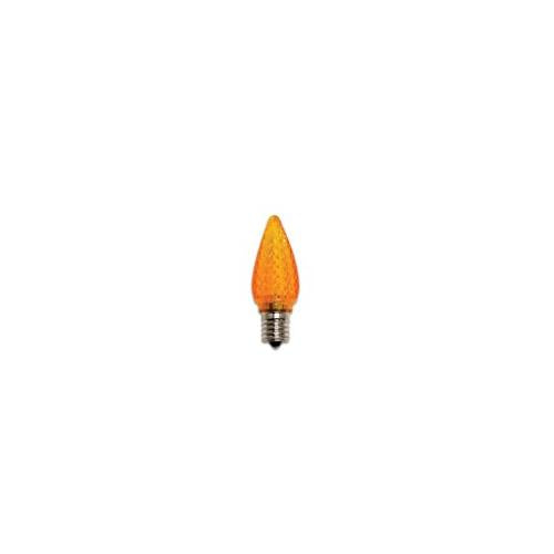Bulbrite LED/C9O-25PK 0.35 Watt LED C9 Christmas Light Replacement Bulbs, Candelabra Base, Orange, 25-Pack