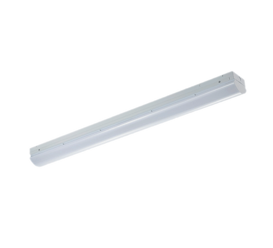 LED 4FT Linear Staricase Fixture, 40 Watt, 30K/35K/40K Selectable, 120-277V, Traic/0-10V Dimming, White Finish, With 12V Bi-Level Motion Sensor