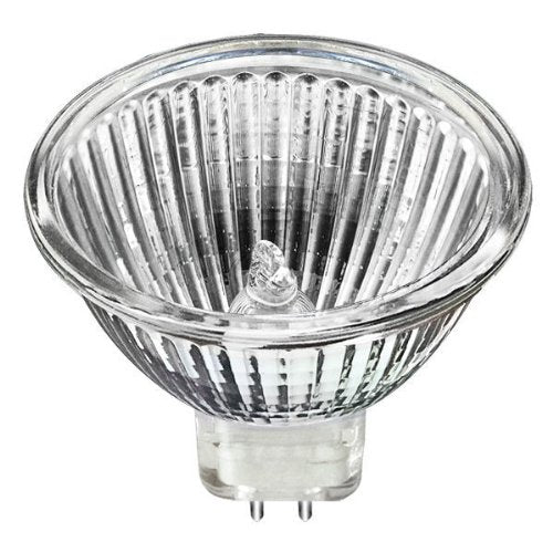 Bulbrite EXN/24 50 Watt Dimmable Halogen Lensed MR16 Bulb, Bi-Pin GU5.3 Base, Clear