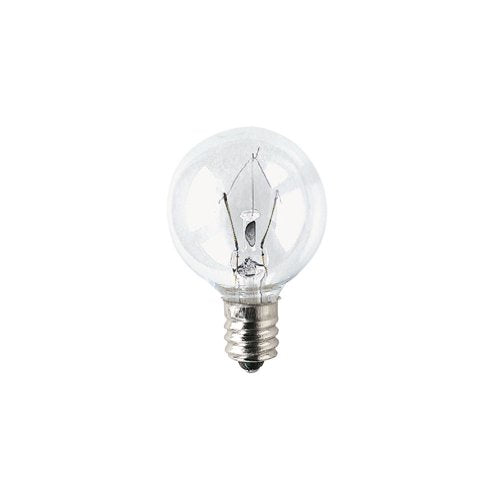 Bulbrite KR25G11CL 25 WattKrystal Touch Dimmable Krypton G11 Globe Bulb, Candelabra Base, Clear