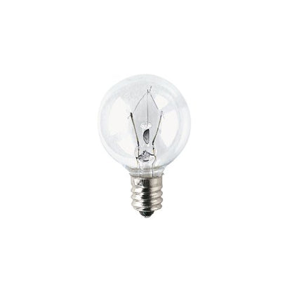 Bulbrite KR25G11CL 25 WattKrystal Touch Dimmable Krypton G11 Globe Bulb, Candelabra Base, Clear