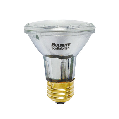 Bulbrite H39PAR20SP3/ECO 39 Watt ECO Halogen PAR20, 50W Halogen Equivalent, Medium (E26) Base, 130V, Spot