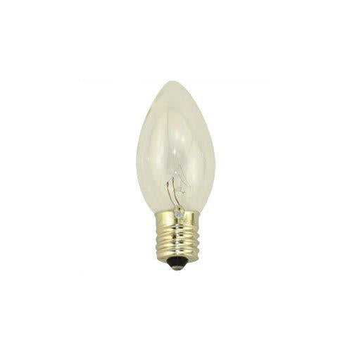 Bulbrite 15F10CL 15 Watt Incandescent F10 Fiesta Bulb, Candelabra Base, Clear