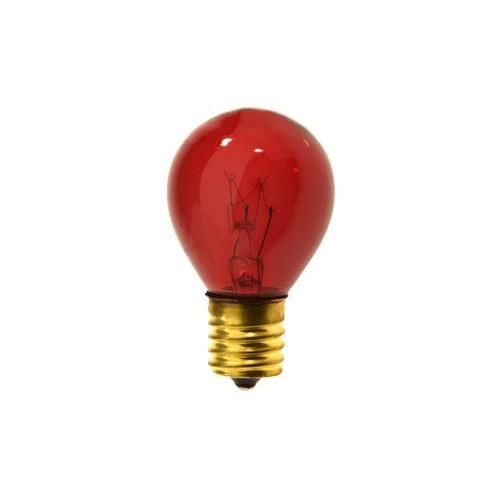 Bulbrite 10S11TR 10W Dimmable S11 Night Light Replacement Bulb, Intermediate Base, Transparent Red