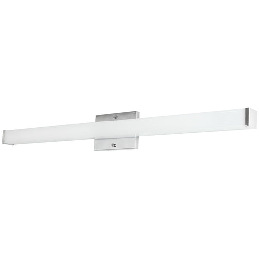 Sunlite 81464 LED 36 Inch Linear Bar Vanity Light Fixture, 25 Watts (100W Equivalent), 1750 Lumens, 3000K Warm White, 120V, Dimmable, 50,000 Hour Lifespan, ETL Listed, Chrome Finish