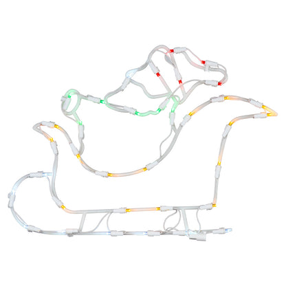 Vickerman 18 Santa Sleigh Wire Silhouette with 35 LED Lights.- 2 Pack