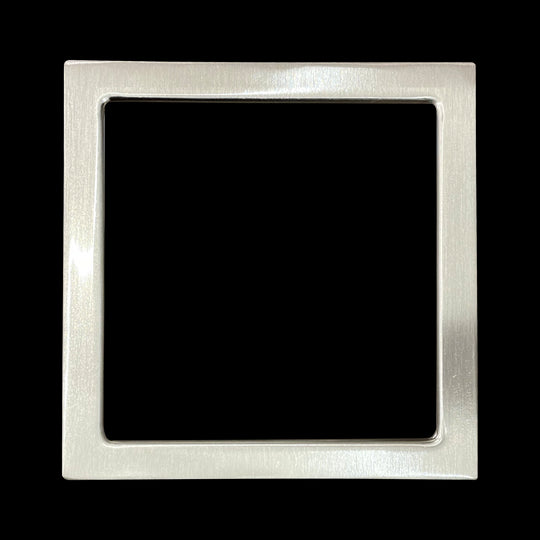 Luxrite Surface Mount 9" Square Slim Brushed Nickel Trim Finish, Pack of 4 (LR23691)