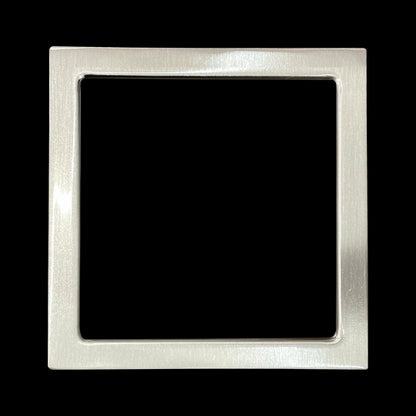 Luxrite Surface Mount 9" Square Slim Brushed Nickel Trim Finish, Pack of 4 (LR23691)