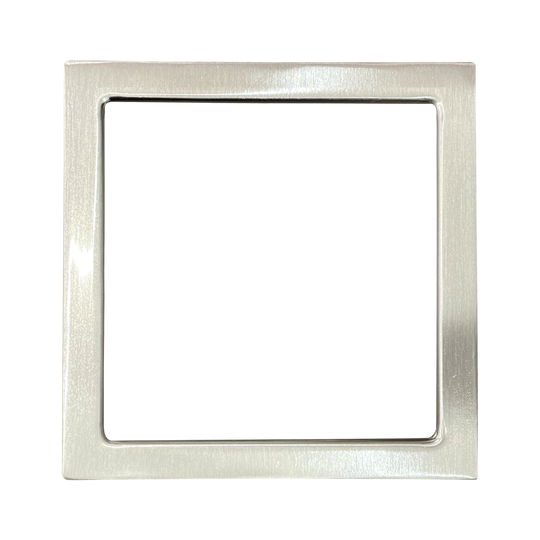 Luxrite Surface Mount 9" Square Slim Brushed Nickel Trim Finish (LR23691)