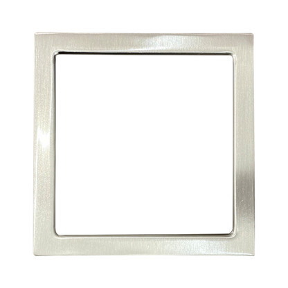 Luxrite Surface Mount 9" Square Slim Brushed Nickel Trim Finish (LR23691)