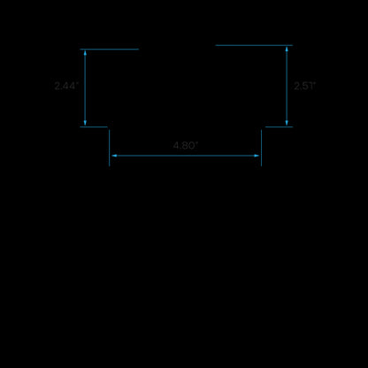 4" REGRESSED SQUARE 3CCT CANLESS SPOTLIGHT