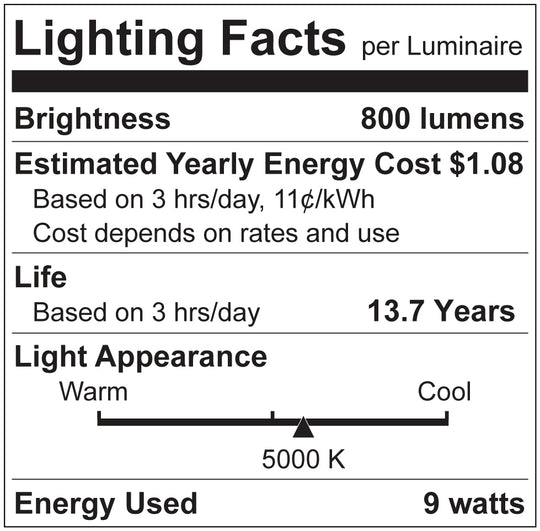 Luxrite LED Dusk To Dawn A19 Light Bulb, E26 Medium Base, 9W, 5000K - Bright White, 800 Lumens, 80 CRI, Frost Finish, Shatter Proof, Pack of 9 (LR21473)