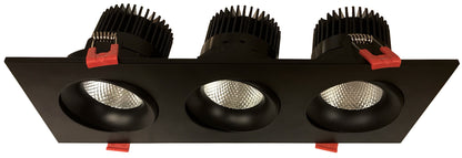 TRIPLE-HEAD GIMBAL 5CCT BLACK CANLESS SPOTLIGHT