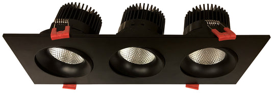 TRIPLE-HEAD GIMBAL 5CCT BLACK CANLESS SPOTLIGHT