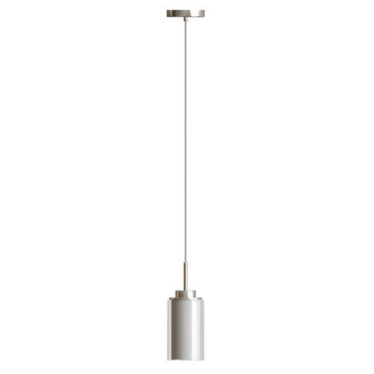 Sofia Single Light Modern Cylinder Double Glass Pendant Fixture