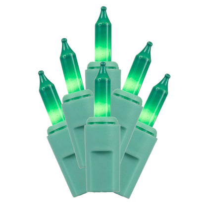 Vickerman 50 LED Aqua Dura-Lit Light on Aqua Wire, 37' Christmas Light Strand- 2 Pack