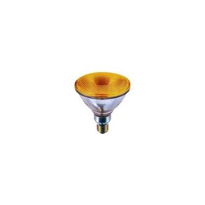 Bulbrite H90PAR38A 90 Watt Dimmable Colored Light Halogen PAR38, Medium Base, Dark Amber