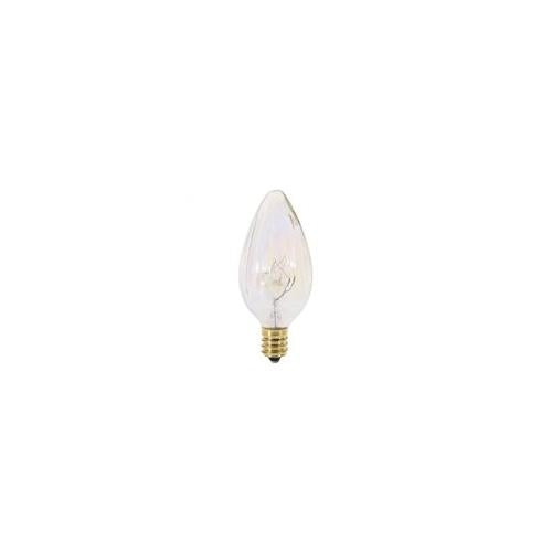 Bulbrite 25F10A 25 Watt Incandescent F10 Fiesta Bulb, Candelabra Base, Amber