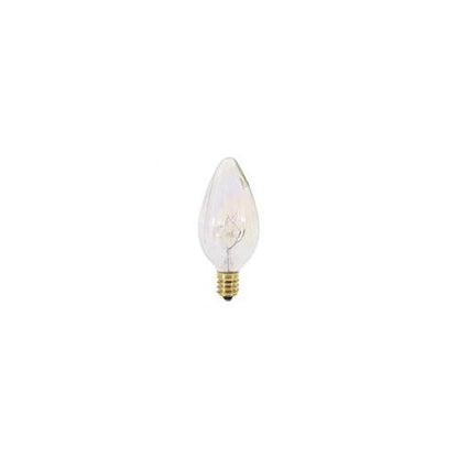 Bulbrite 25F10A 25 Watt Incandescent F10 Fiesta Bulb, Candelabra Base, Amber