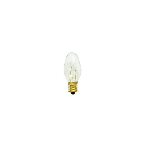 Bulbrite 4C7C-25PK 4 Watt Incandescent Night Light C7 Replacement Bulb, Clear, 25-Pack