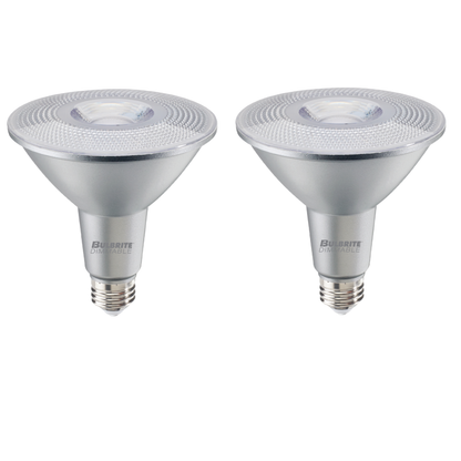 Bulbrite Pack of (2) 15 Watt Dimmable Flood PAR38 Medium (E26) LED Bulb - 1200 Lumens, 3000K, and 80 CRI