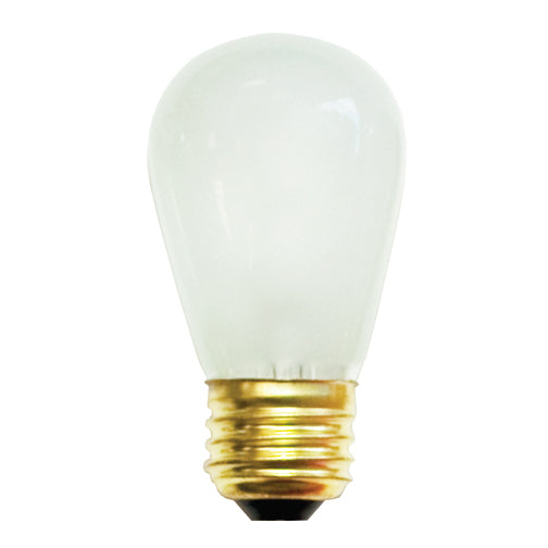 Bulbrite 11S14F 11W Dimmable S14 String Light Replacement Bulb, Medium Base, Frost