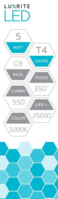 Luxrite Mini LED5T4G9/30K/DIM 3000K Soft White
