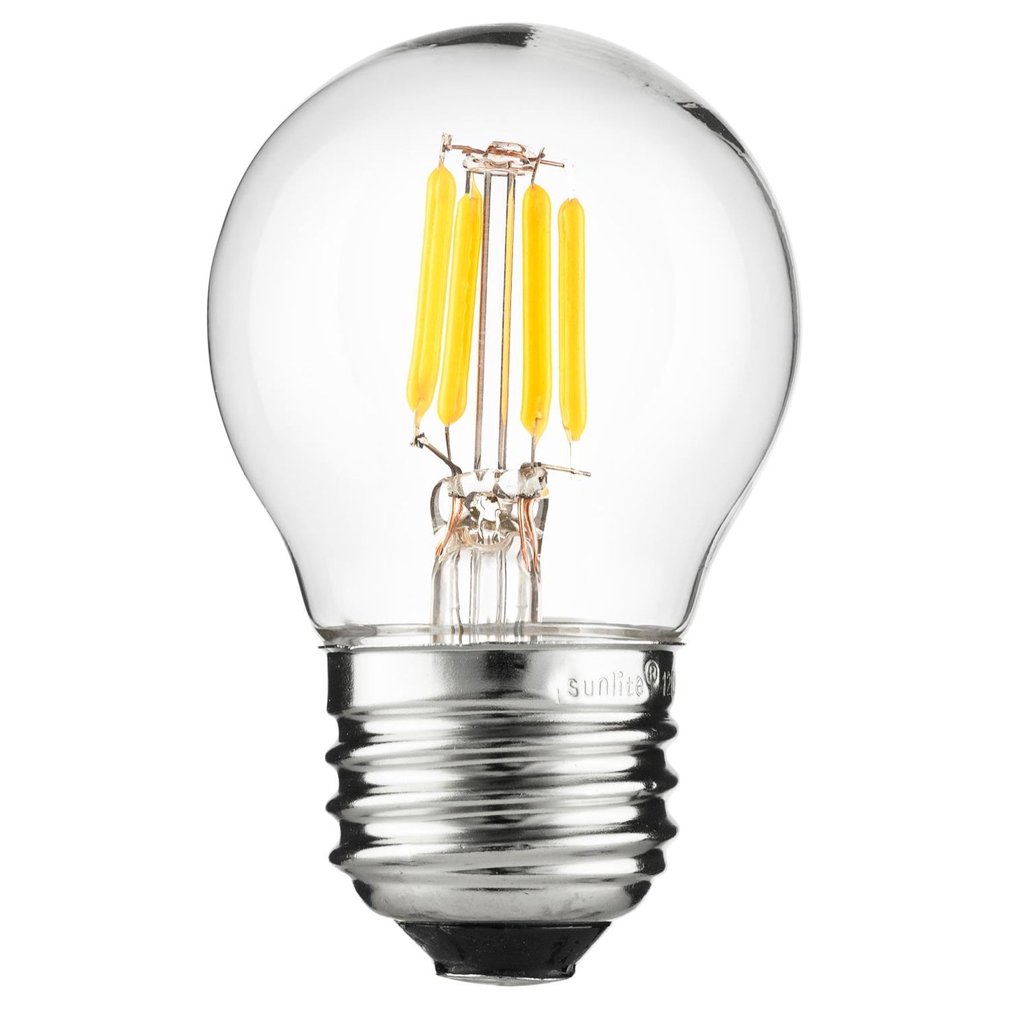 Sunlite 81112 LED Filament A19 Standard 3-Watt (25 Watt Equivalent) Clear Dimmable Light Bulb, 2700K - Warm White