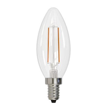 Bulbrite Pack of (8) 4 Watt Dimmable CLEAR Filament B11 Candelabra (E12) LED Bulb - 350 Lumens, 4000K, and 80 CRI