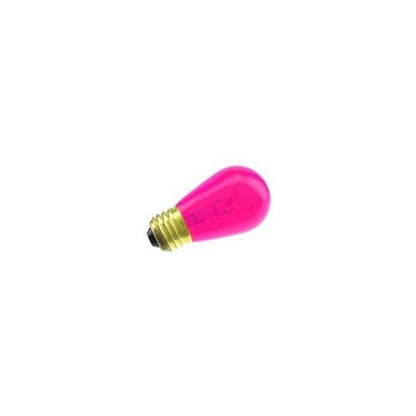 Bulbrite 11S14TPK 11W Dimmable S14 String Light Replacement Bulb, Medium Base, Transparent Pink