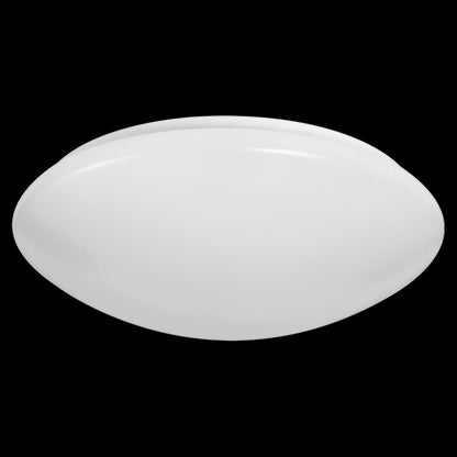 Luxrite LED Surface Mount Cloud 11" Round Puff, 20W, 1500 Lumens, Color Selectable - 2700K/3000K/3500K/4000K/5000K, 80 CRI, Frost White Finish, Dimmable, Pack of 2 (LR23043)