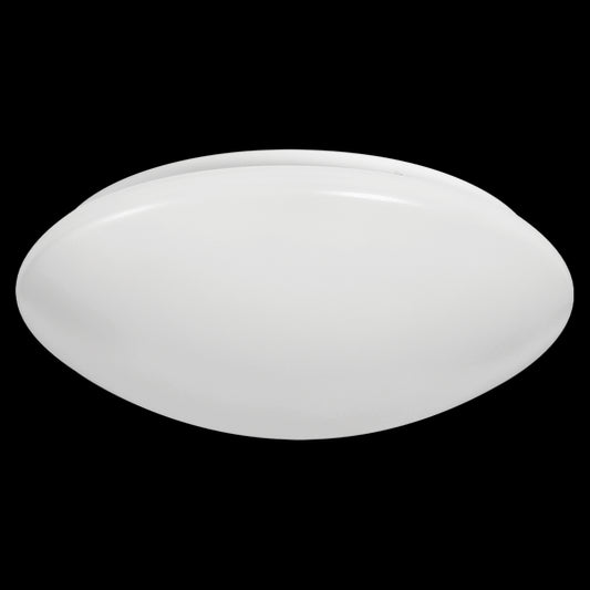 Luxrite LED Surface Mount Cloud 11" Round Puff, 20W, 1500 Lumens, Color Selectable - 2700K/3000K/3500K/4000K/5000K, 80 CRI, Frost White Finish, Dimmable, Pack of 2 (LR23043)
