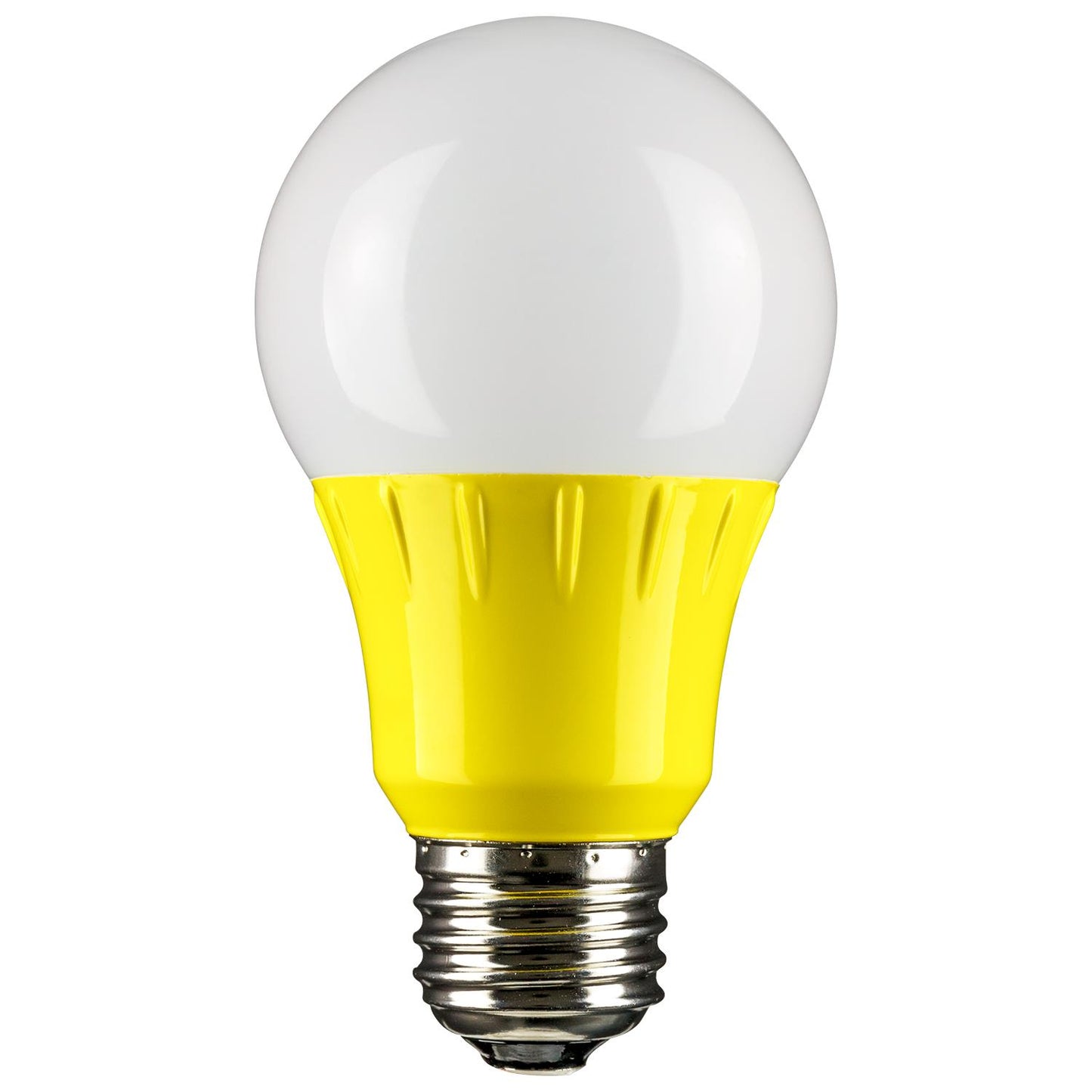 Sunlite LED A Type Colored 3W Light Bulb Medium (E26) Base, Yellow
