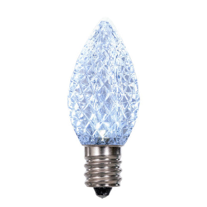 Vickerman C7 LED Cool White Faceted Replacement Bulb, - 50 Pack
