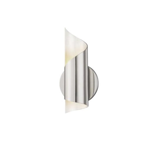 Sunlite 46059 Steel Swirl Decorative Wall Sconce Fixture, G9 Base Socket, 120 Volts, Polished Nickel, ETL Listed, For Residential & Commercial Use