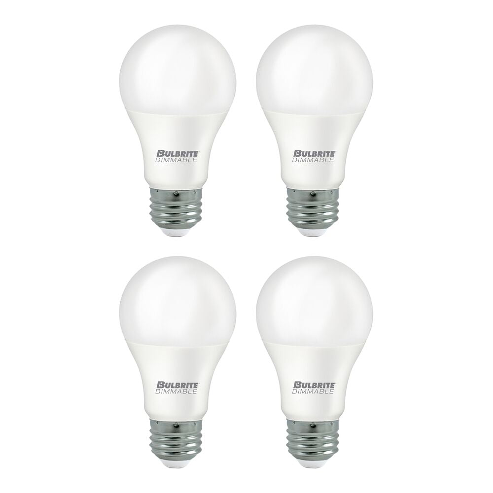 Bulbrite Pack of (4) 15 Watt Dimmable Frost A19 LED Light Bulbs with Medium (E26) Base, 2700K Warm White Light, 1600 Lumens