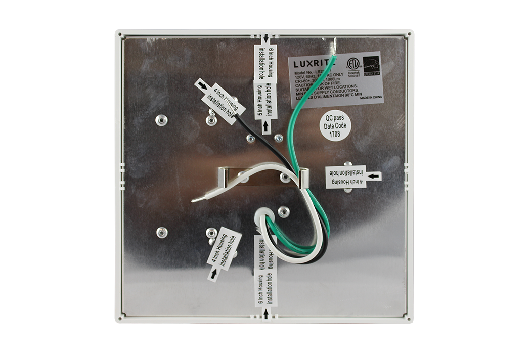 Luxrite Surface Mount LED15/SLIM6/40K/W/SQ 4000K Cool White