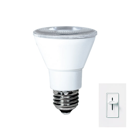 Bulbrite LED8PAR20FL/830/D 8 Watt Dimmable LED PAR20 Reflector Bulb, 50W Incandescent Equivalent, Medium (E26) Base, Flood, Soft White