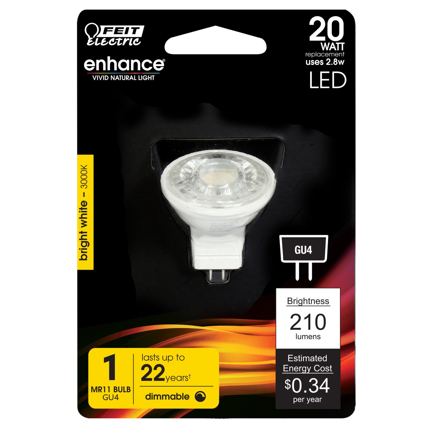 210 Lumen 3000K Dimmable LED