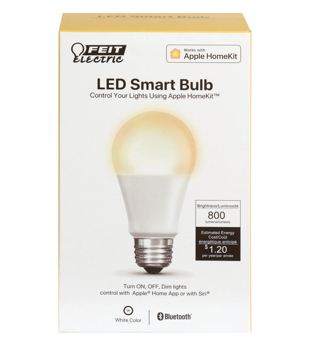 60 Watt Equivalent Soft White A19 Apple HomeKit Smart Bulb