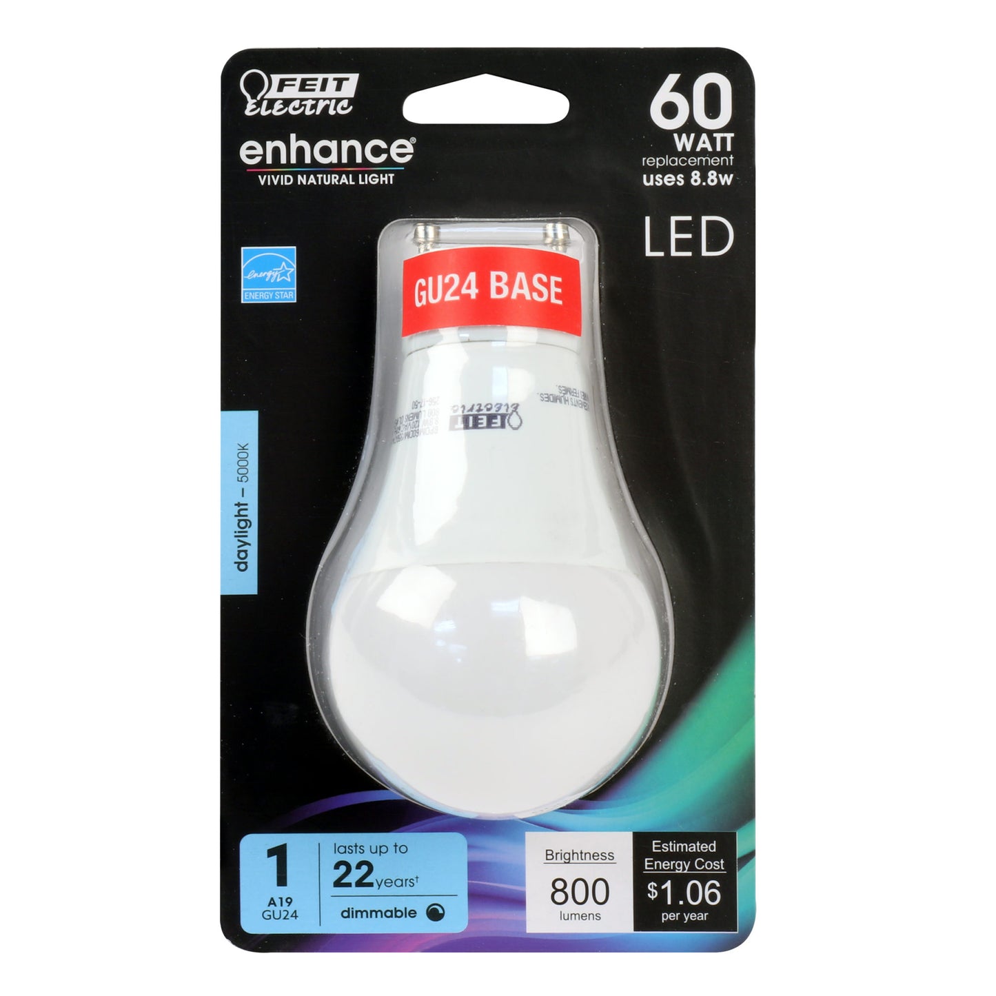 800 Lumen 5000K Dimmable LED