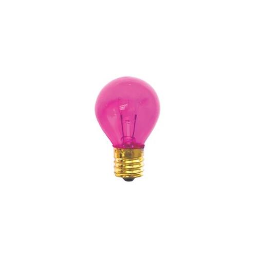 Bulbrite 10S11TP 10W Dimmable S11 Night Light Replacement Bulb, Intermediate Base, Transparent Pink