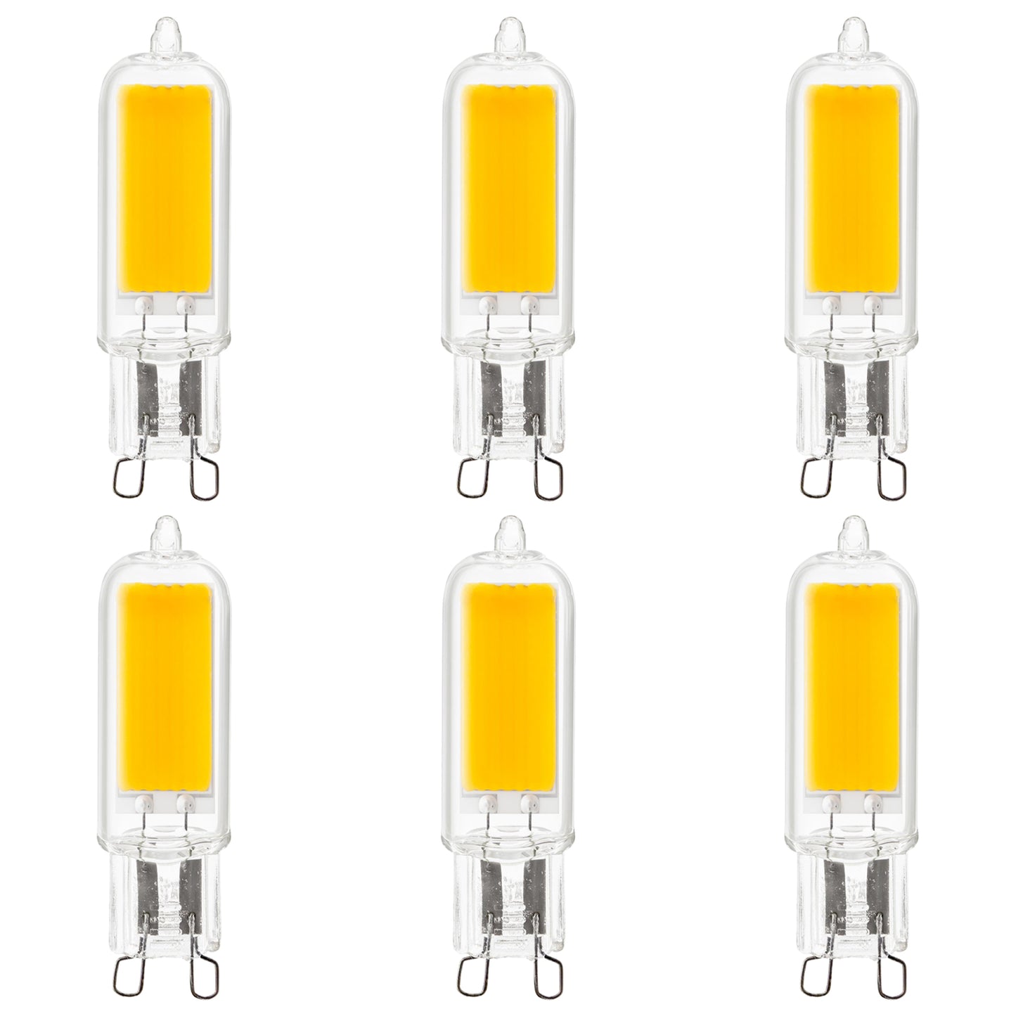Sunlite LED G9 Light Bulbs, 3 Watt (40W Halogen Equivalent), 400 Lumen, 3000K Warm White, G9 Base