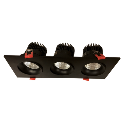 TRIPLE-HEAD GIMBAL 5CCT BLACK CANLESS SPOTLIGHT