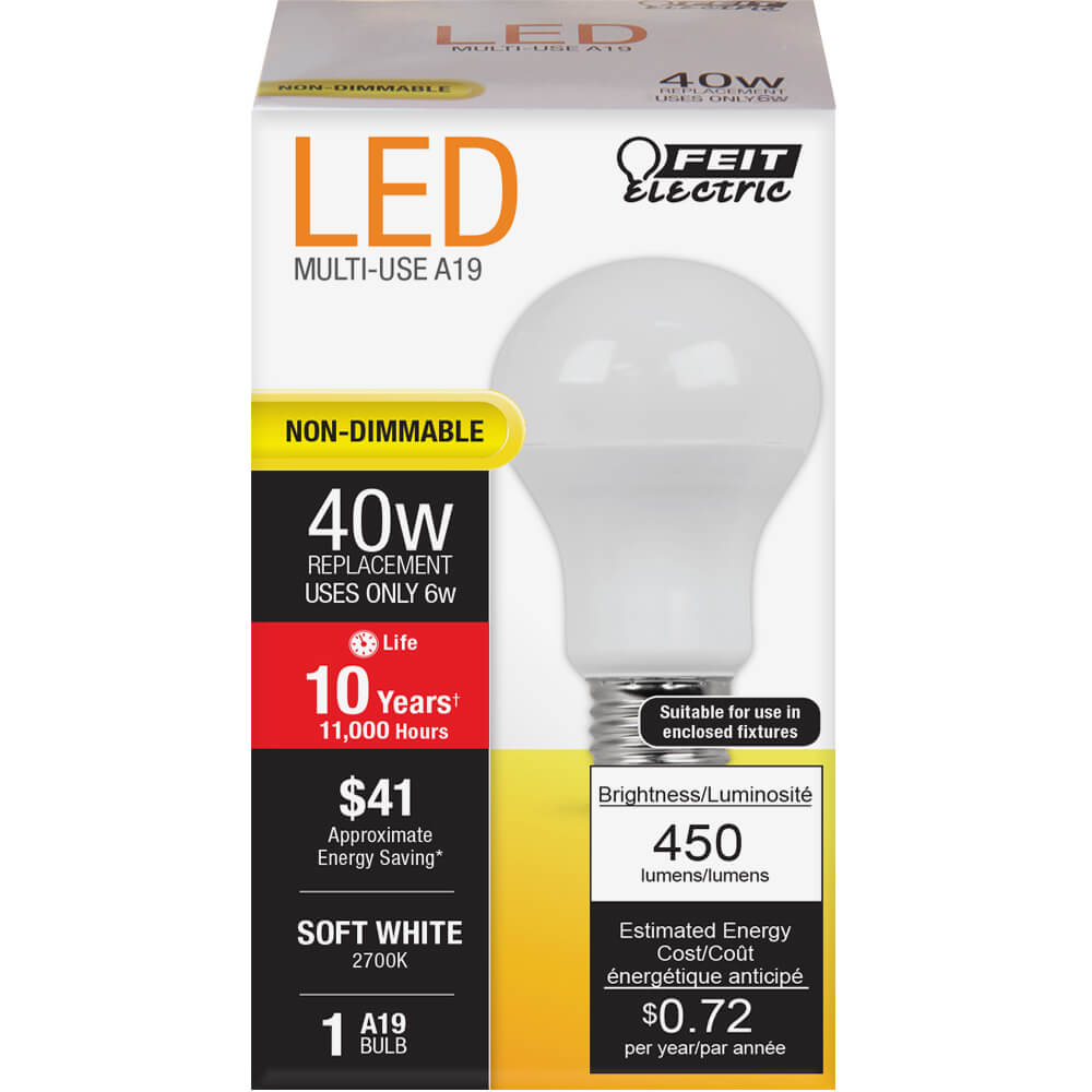 450 Lumen 2700K Non-Dimmable LED