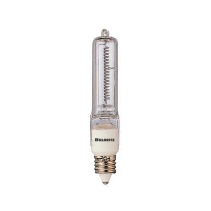 Bulbrite Q100CL/MC-10PK 100 Watt Dimmable Halogen JD Type T4, Mini-Candelabra Base, Clear, 10-Pack