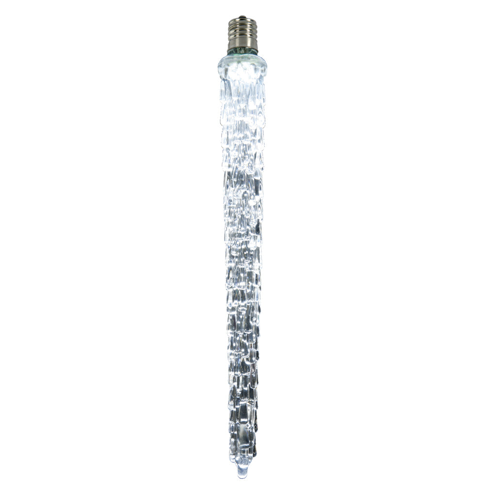 Vickerman 9 LED Cool White Falling Icicle Replacement Bulb- 2 Pack